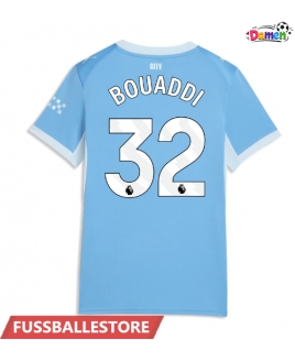 Günstige Manchester City Ayyoub Bouaddi #32 Heimtrikot Damen 2026-27 Kurzarm